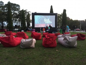 Festival of Mosman - Moonlight Movie and Music - Bean bags are waiting